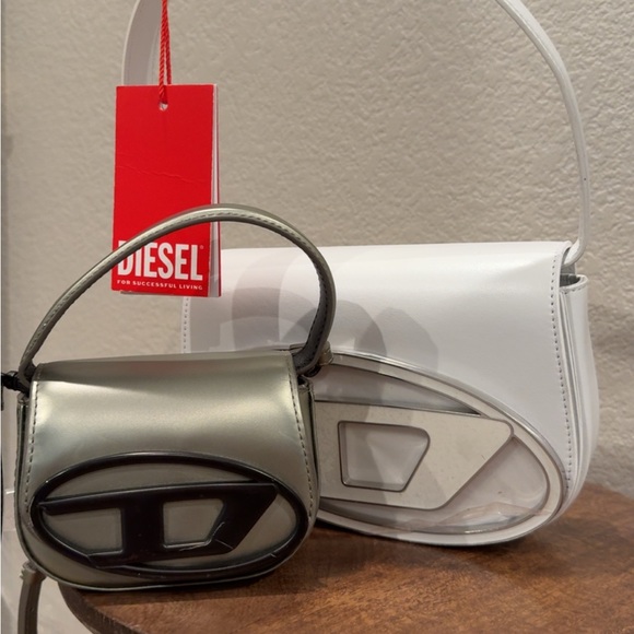 Diesel Silver Shoulder Bag - Picture 1 of 4